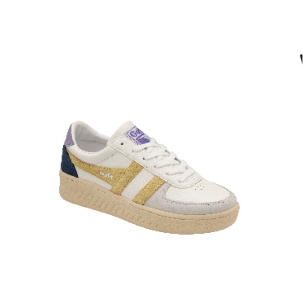Gola Classics Grandslam Trident Sneakers (Women) White / Lemon